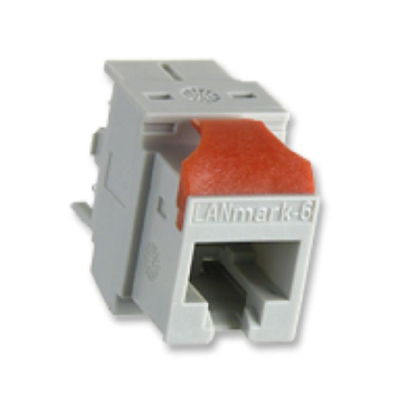 Red clip for Snap-In connector to keystone format (keystone height 20,0-20,5 mm / wall thickness 1,5-1,75 mm )