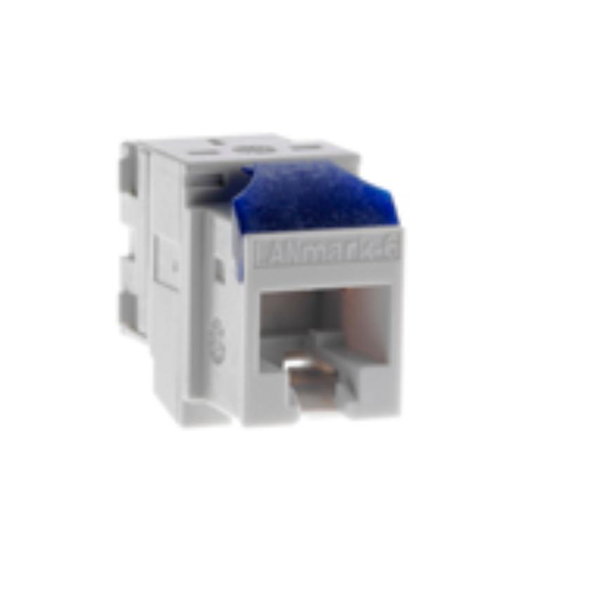 Blue clip for Snap-In connector to keystone format (keystone height 20,0-20,5 mm / wall thickness 2,0-2,25 mm)